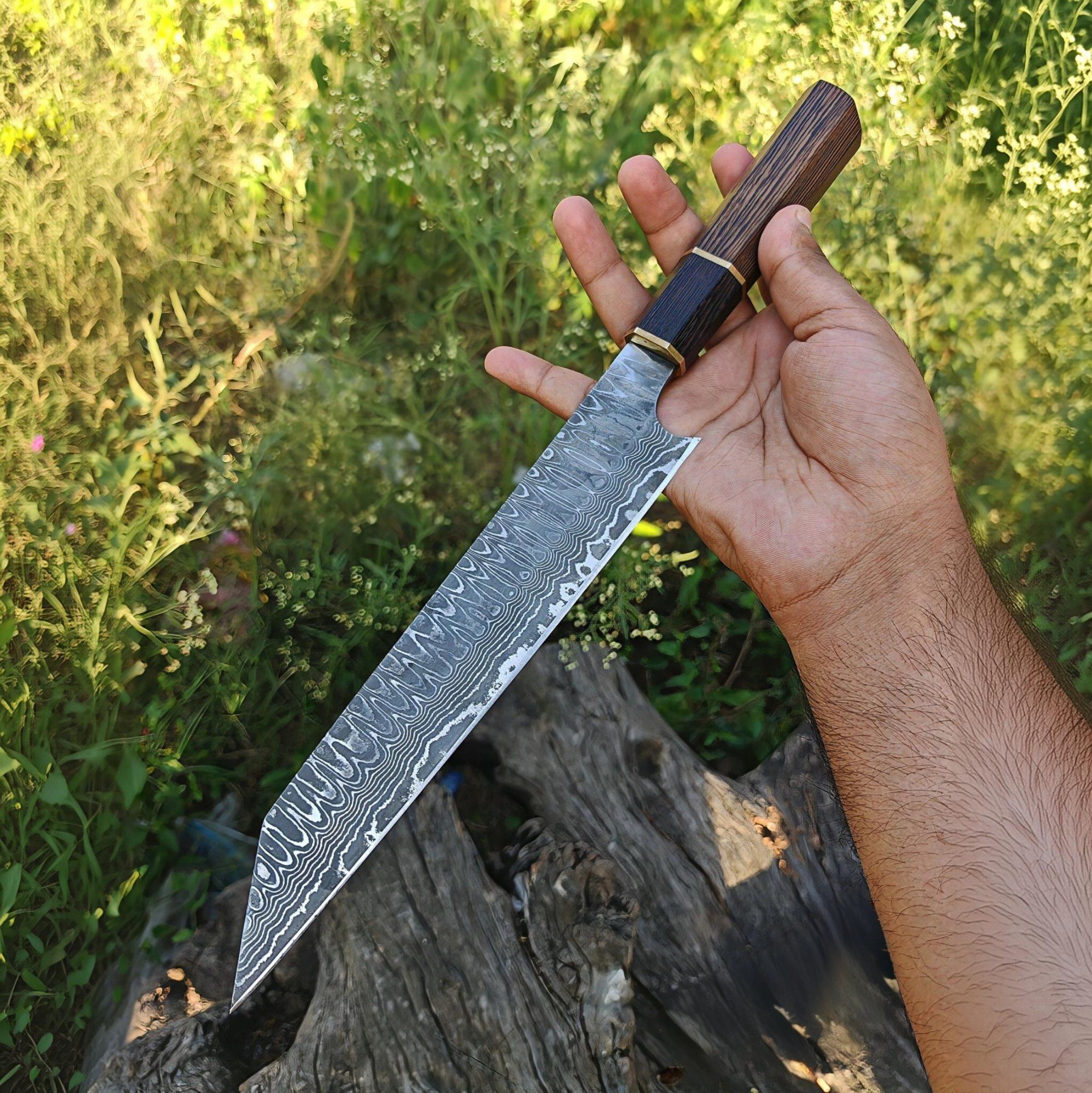Hand forged The Wenge Kiritsuke Chef knife