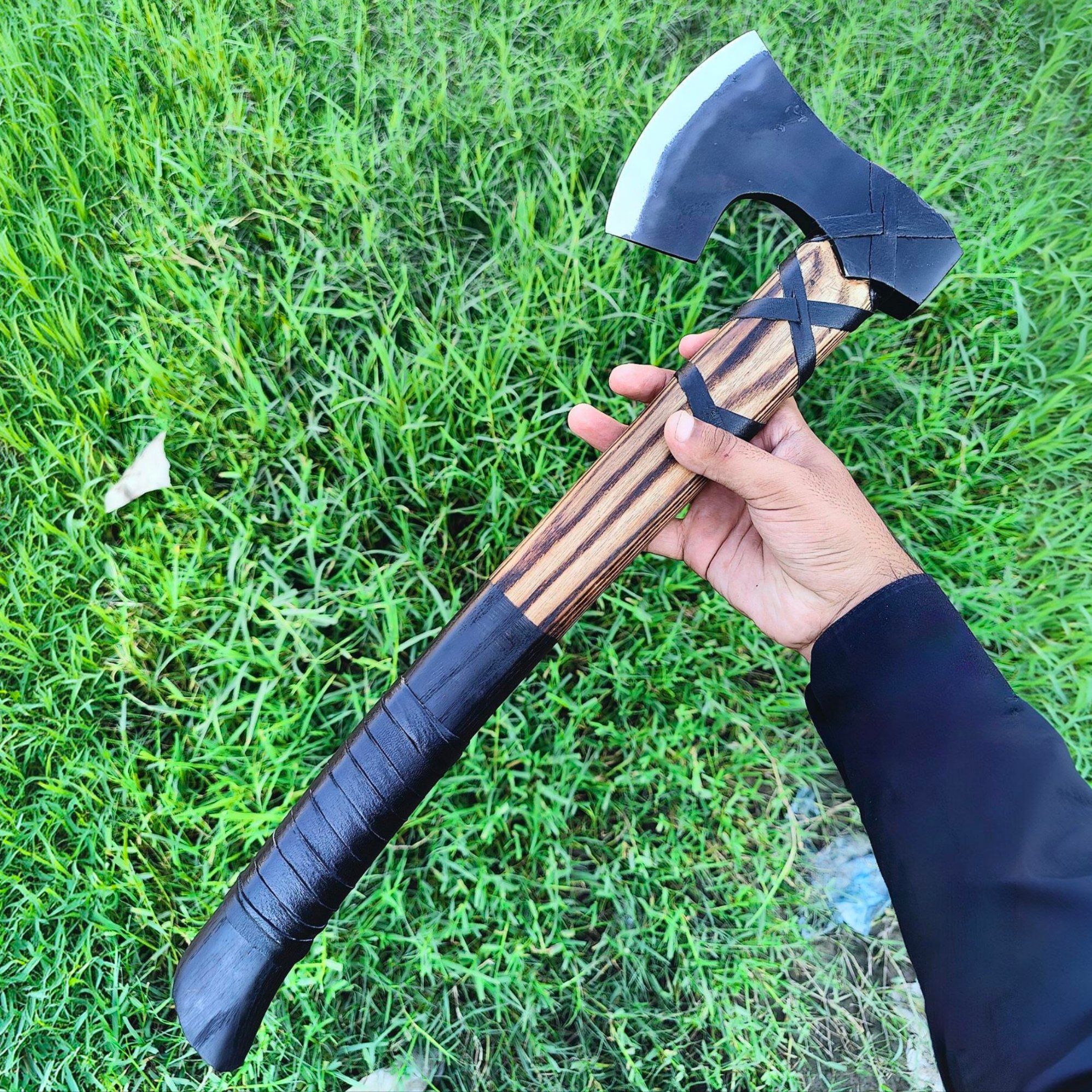 Hand forged Norse Warden Viking Axe