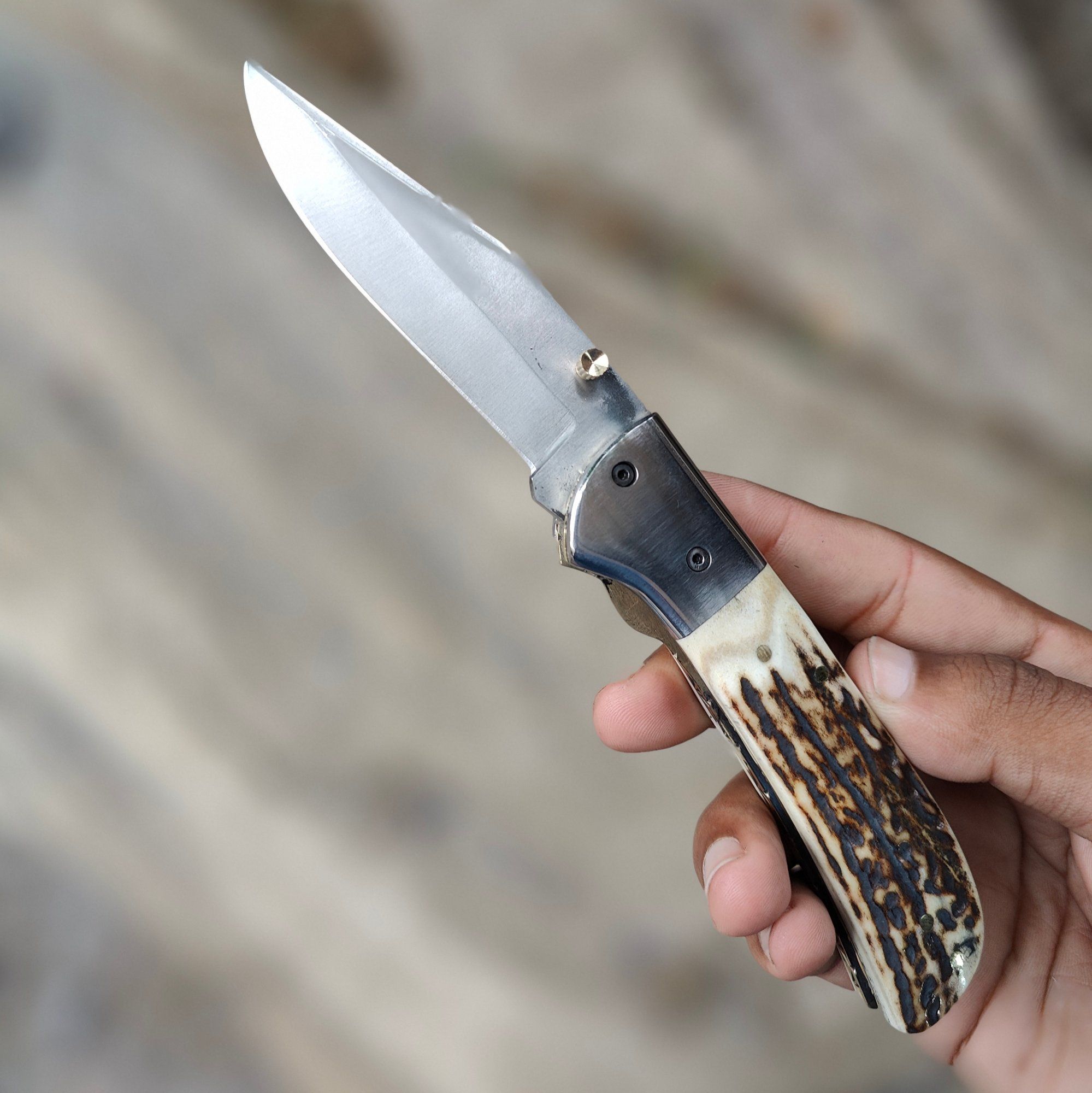 Handmade Stagbrook Folding Knife