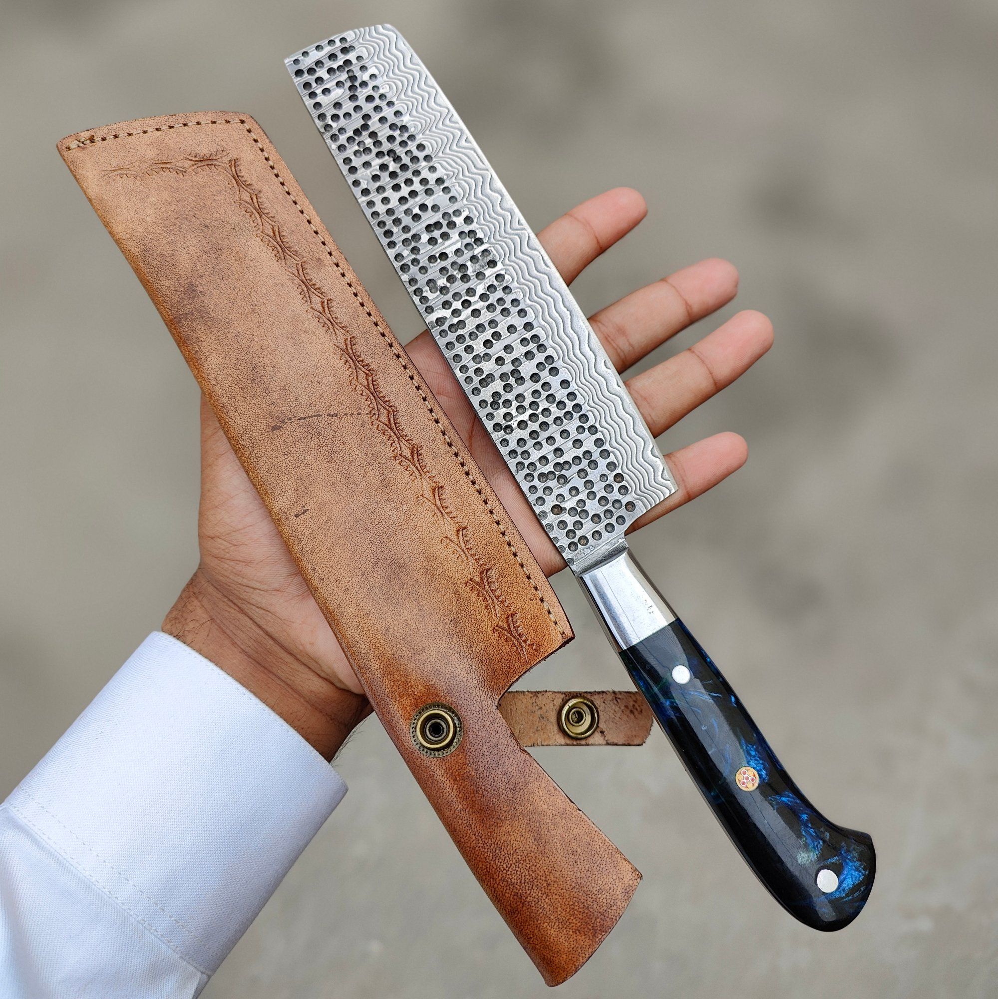 Hand forged Deep Current Cleaver